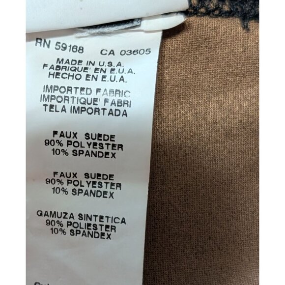 Karen Kane Womens Tan Faux Suede Pull-On Pants Back Pockets - Picture 14 of 16